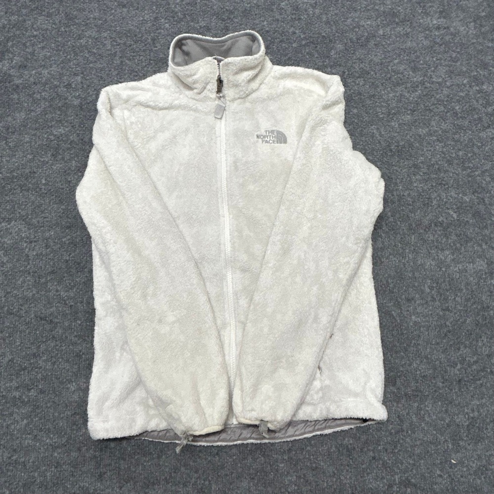 The North Face Fleece Jacket Womens S White Osito Full Zip Soft Warm Outdoor